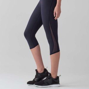 Lululemon Train Times Crop Leggings (17") Navy 6